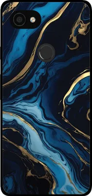 Obrázok produktu pre Smartphonica Puzdro na telefón pre Google Pixel 3 s mramorovou potlačou - Zadný kryt z TPU s mramorovým dizajnom - Gold Blue