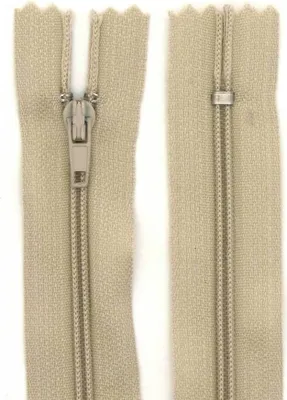 Two zippers shown side-by-side against a white background.