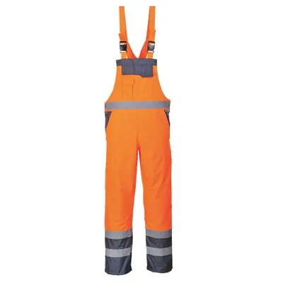 Produktbild von Portwest S488 Kontrast Latzhose - ungefüttert Orange/Navy Gr. 4XL