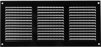 Produktbild von Lüftungsgitter LG-3015 BL-FG Schwarz 300 x 150 Fliegengitter Abluftgitter