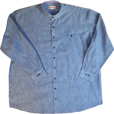 Produktbild von KAMRO Übergrössen Herrenhemd Leinenanteil 8XL