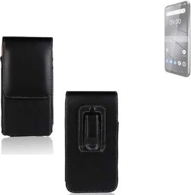 Produktbild von K-S-Trade Gürteltasche kompatibel mit Gigaset GS5 Pro SE Schutz Hülle Handy Hülle mit Magnetverschluss Holster in schwarz