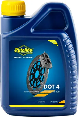 Produktbild von Putoline Bremsflüssigkeit DOT-4 1 Liter Flasche synthetisch