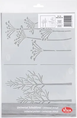 Image de Creativ Company 26981, Pochoir d'art, Pour adultes et enfants, Blanc, Fille, Plastique, A4