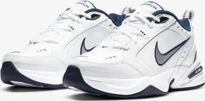 Image de Nike Air Monarch IV "White Navy" Blanc/Bleu, taille : 46