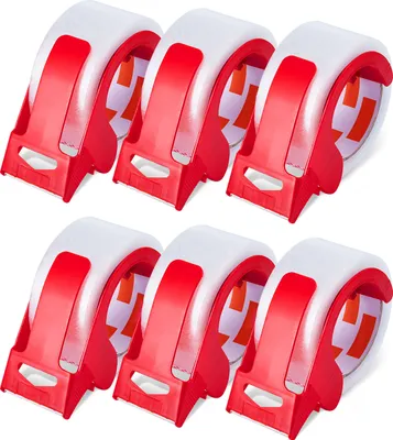Produktbild von SucceBuy Packband, 6 Rollen 65 Yards, transparentes Versandband mit Spender, 2,7 Mil