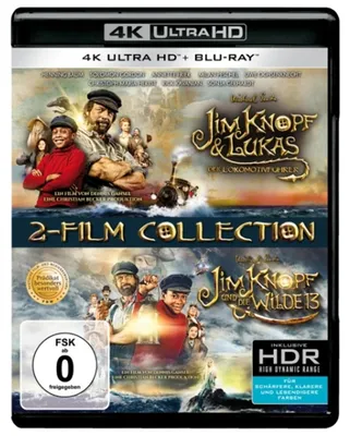 Produktbild von PLAION Germany: Die Jim Knopf: 2-Film Collection (4K-UHD+Blu-ray), Film, Blu-ray, Deutsch, 219 min, Familie, Englisch