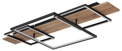 Produktbild von LED Deckenleuchte, Holzoptik, Memoryfunktion, L 95 cm