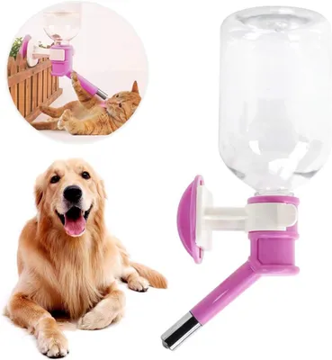 Produktbild von Wasserspender Flasche für Haustiere, 500 ml, für Hunde, Katzen, Welpen, Kaninchen, für Zuhause und Unterwegs