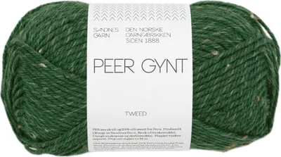 Produktbild von Sandnes Peer Gynt 50g - 100% Schurwolle skoggronn tweed 8085