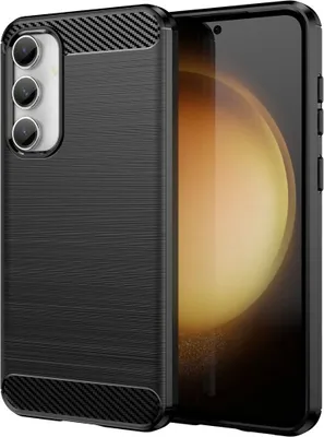 Produktbild von König Design Hülle kompatibel mit Samsung Galaxy S23 FE Kunststoff Soft Handyhülle - Handy Case Schwarz