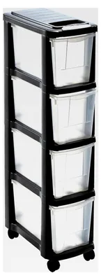 Produktbild von Mhome by Mazzei Mondex Schubladenrollwagen mit Rollen und 4 Schubladen