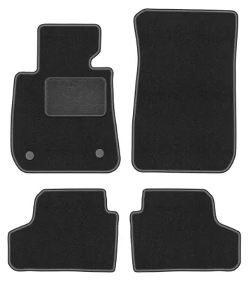 Imagen del producto de Alfombrillas de moqueta para BMW Serie 3 E93 2004-2011 (cabrio) – juego de 4 piezas, gris grafito, a medida – Wielganizator LUX