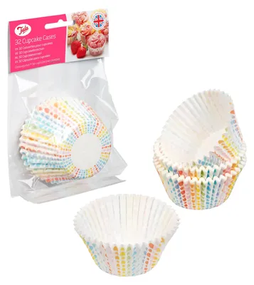 Immagine prodotto di Tala, 32 muffin stampini arcobaleno - stampini di carta per cupcake