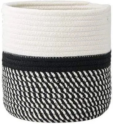 Produktbild von Famanu Pflanzenmand aus Baumwolle - Handgewebt, 20 cm Durchmesser - Natur
