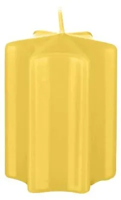 Produktbild von Sternkerzen Mostarda Senf 80 x Ø 60 mm, 8 Stück