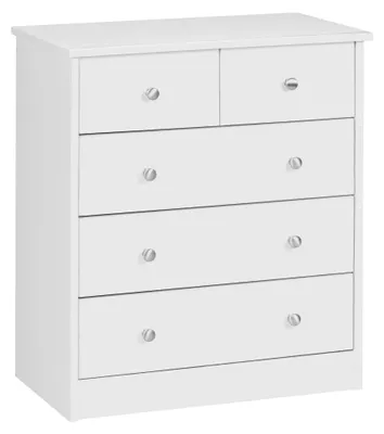 Produktbild von Schubkastenkommode >WL1.339< in Weiß, Holzwerkstoff - 60x70x35cm (BxHxT)