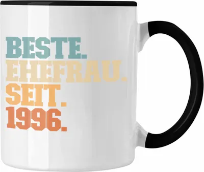 Produktbild von Trendation - Beste Ehefrau Seit 1996 Geschenk Jahrestag (Schwarz)