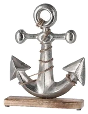 Produktbild von Ankerbild - maritime Dekorationen - Aluminium - 24 x 33 cm