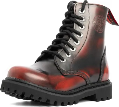 Obrázek produktu pro Kožené boty Angry Itch - 8 otvorů Light Red Rub-Off 48