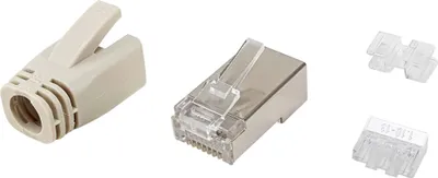 Produktbild von Equip Steckersatz Cat6a   geschirmt   RJ45    100Stk transp. Polybeutel