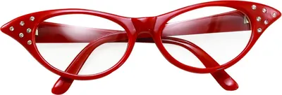 Image de Bristol Novelty Lunettes pour femmes style années 50 BN1293 (taille unique) (Rouge)