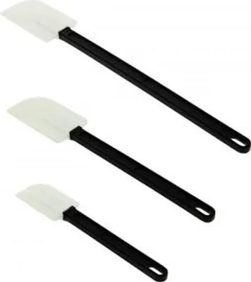 Produktbild von De Buyer Teigspatel Monobloc Silikon bis 260°C - Festes, flexibles Blatt, 25cm - Professionelle Qualität