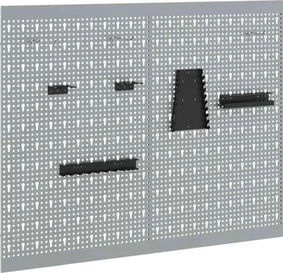 Zdjęcie produktu dla vidaXL Werkzeugwandpaneel 2 szt. szary 100 x 1 x 80 cm