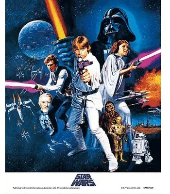 Obrázek produktu pro Star Wars – Nová naděje 3D – 20,3 x 25,4 cm – Plakát