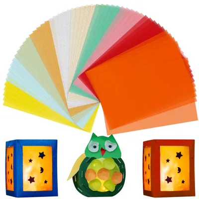 Produktbild von Bunt bedrucktes, doppelseitiges Origami-Papier im Format A4 für Bastelarbeiten