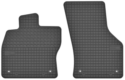 Produktbild von Gummi-Fußmatten vorne für Skoda / Volkswagen Superb III / Kodiaq / Arteon / Tiguan II Allspace 2015-2020 / 2017-2024 / ab 2017 – 2-tlg, Schwarz, passgenau
