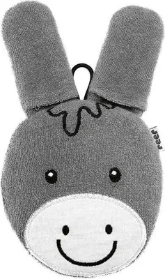 Produktbild von reer 81091, Schwamm-Handschuh, Junge/Mädchen, Baumwolle, Polyester, Grau, Weiß