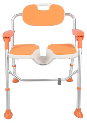 Image de Chaise de douche pliable en alliage d'aluminium avec repose-pieds antidérapant et imperméable à ventouses, tabouret de bain
pour les personnes âgées et les femmes enceintes