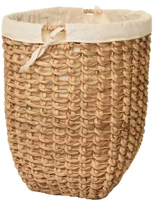 Immagine prodotto di Cesto portabiancheria Tinozza in giacinto d'acqua naturale 45x45x54 cm