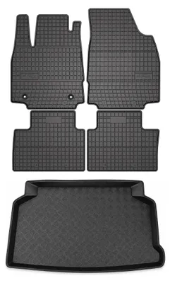 Zdjęcie produktu dla Dywaniki gumowe + mata bagażnika do MG 3 2024- – czarne, dopasowane – Wielganizator SolidPRO