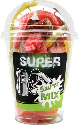 Produktbild von Snack Service Saurer MIX Super! Becher Saure Fruchtgummi Mischung 200g