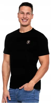 Produktbild von T-Shirt - Herren T-Shirt Größe M - Baumwolle T-Shirt schwarz - Schwarzes T-Shirt - Kurzarm T-Shirt