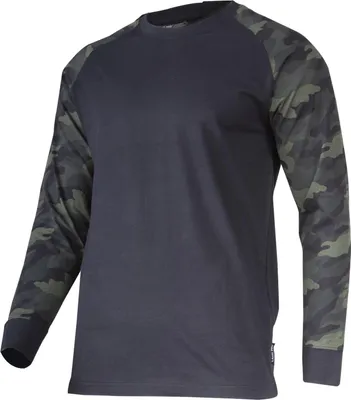 Imagen del producto de Camiseta de manga larga, 190 g/m², color  camuflaje, talla "M", CE, LAHTI
