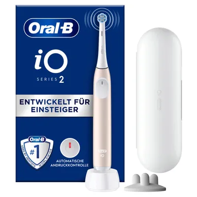 Produktbild von Oral B elektrische Zahnbürste Zahnpflege iO 2 Soft Pink Sanfte