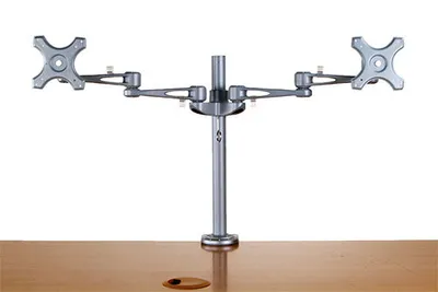 Obrázek produktu pro VALUE Drk na 2x LCD, 4 klouby, mont na stl, 2x 6kg (17.99.1133)