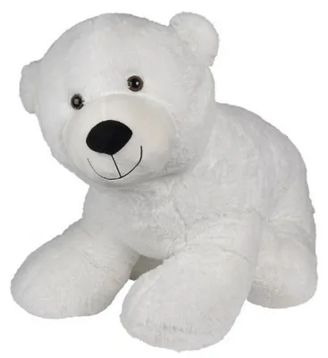 Image de Peluche géante ours polaire blanc pompon 100 cm - grand ours 1 mètre - nicotoy