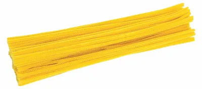Image de Colorations - Fil chenille jaune, 100pcs.