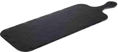 Produktbild von APS 84259 Tablett SLATE ROCK, 48 x 20 cm, Höhe 1,5 cm, Melamin, schwarz, Schieferlook, strukturierte Oberfläche