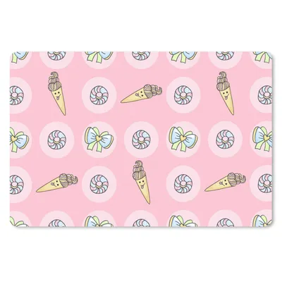 Produktbild von MuchoWow® Mauspad Mousepad Donuts - Kawaii - Muster - Pastell 27x18 cm - Mousepads - Maus Mat - Pad - Mausunterlage - Büroartikel - Desk Matten