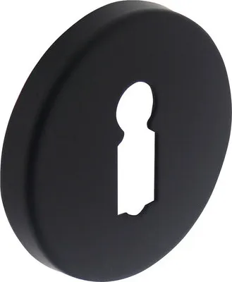 Produktbild von Rosettenpaar Intersteel BB rund verdeckt schwarz matt Ø 49 mm