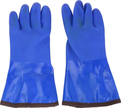 Obrázek produktu pro Tepelné rukavice s fleecovou podšívkou, protiskluzové, nepromokavé, pro práci v zimě do -20 °C, modré