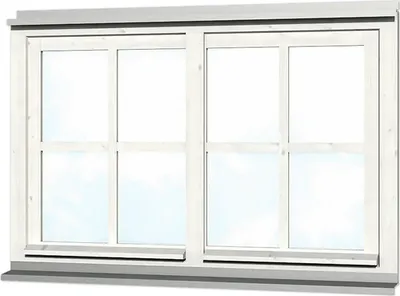 Produktbild von Doppelfenster SKAN HOLZ 132,4 x 82,1 cm weiß