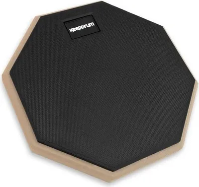 Produktbild von keepdrum Übungspad DP-BK8 Drum Practice Pad schwarz 8 Zoll