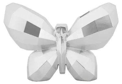 Immagine prodotto di Mauro Ferretti Vaso Butterfly Silver, 22,5x8x15 cm