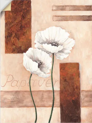 Produktbild von ARTland Wandbild, selbstklebend Papaver - Mohnblumen Größe: 45x60 cm